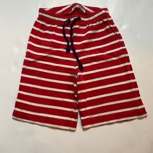 Baby Boden Red & White Stripe Shorts